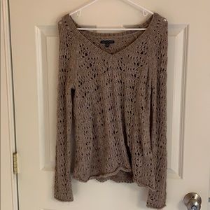 Tan/Gray Sweater from American Eagle!